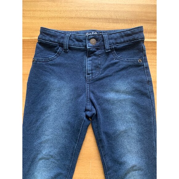 Cat & Jack Girls Blue Denim Leggings Cotton Blend Stretchy Size Small 6-6X - Picture 9 of 11